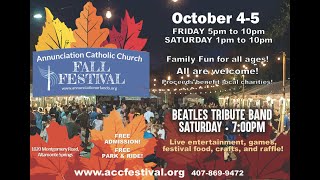 Join Us for Annunciations Fall Festival  October 45 2024 [upl. by Janaye809]