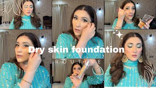 How to avoid cakey foundation on dry skin  smooth and flawless affordable foundation  Demoreview [upl. by Oren485]