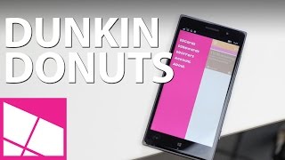 DunkinWP Dunkin Donuts app for Windows Phone [upl. by Pillyhp]