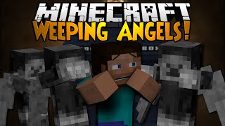 Minecraft Mod Showcase WEEPING ANGELS [upl. by Leanahtan]