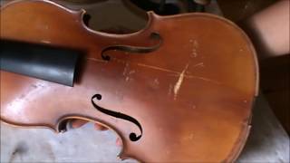 Repair of an old German Stradiuarius violin Neuner amp Hornsteiner workshop 803 [upl. by Ahsem]