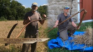 Threshing Wheat by Hand [upl. by Nyrok]