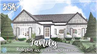 35K Bloxburg Family House Build  Roleplay House No Gamepass [upl. by Nwahsiek831]