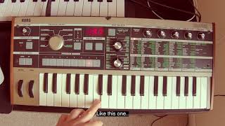 How to initialise a patch on a MicroKorg to a basic Saw Wave [upl. by Yemac]