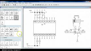 Tutorial Elektropneumatik  Digital Modul FESTO FluidSIMP elektropneumatik [upl. by Gnim934]