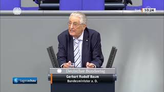 Gerhart Baum  Teil der Rede im deutschen Bundestag 10092024 zum Dauerthema Demokratie [upl. by Ramin]