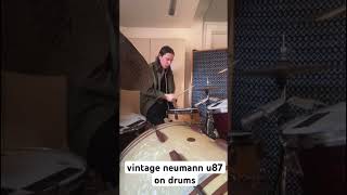 Vintage Neumann u87 on drums drums [upl. by Nnayrb870]