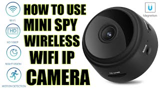 How to use Mini Spy IP Camera Wireless WiFi HD 1080P Hidden Home Security Night [upl. by Kin]