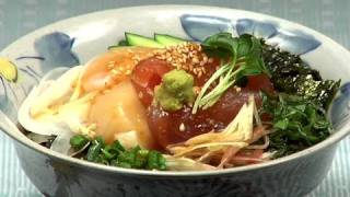 How to Make Kaisendon Marinated Sashimi Rice Bowl with Aromatic Vegetables Recipe [upl. by Ronile]