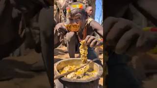 HADZEBE TRIBE ENJOYS DELICIOUS MEAT STEW africanculture indigenous Culplus [upl. by Aronaele]