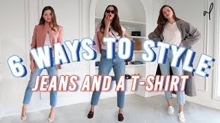 How To Style Jeans And A TShirt  Everyday Outfit Ideas [upl. by Lougheed]