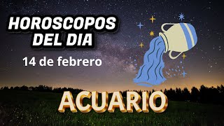 Horoscopo del dia 14 de febrero ACUARIO [upl. by Eelyrag]