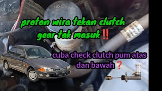 cara tukar pump clutch proton wira [upl. by Briant]