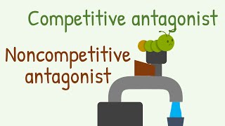 Competitive Antagonist vs Noncompetitive Antagonist [upl. by Aiselad]