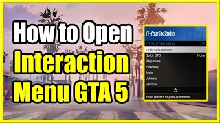 How to open the Interaction Menu in GTA 5 Online on PS4 Xbox One or PC Fast Method [upl. by Aiciram241]