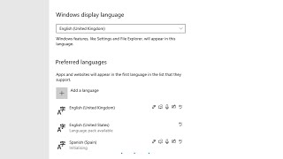 How to Change Language In Windows 10  Display Language Settings in Windows [upl. by Hairom247]