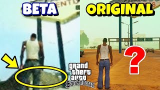 50 DETALHES REMOVIDOS do GTA SAN ANDREAS Versão Beta [upl. by Ihel]