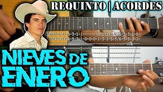 Tutorial  Nieves de enero  Chalino Sanchez  Requinto  Acordes  TABS [upl. by Lebar]