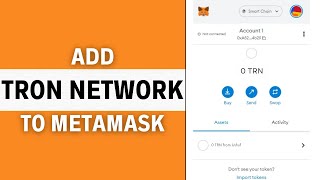 How to Add TRON TRX Network to Metamask EASY [upl. by Kcirted719]