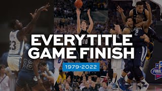 Final seconds from every March Madness men’s title game since 1979 [upl. by Sisile545]