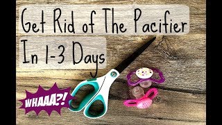 Get Rid of Pacifier Quickly  My 13 Day Method [upl. by Lipman]