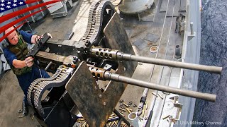 Powerful Twin Machine Gun Fires  M2 50 Cal amp M240 762 mm [upl. by Asilana]