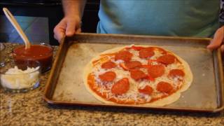 Easy Flour Tortilla Pizza Recipe  Easy Pizza Recipe [upl. by Brinn785]