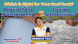 Waterproofing Roof Deck Polyurethane vs Flexible Cementitious [upl. by Latif]