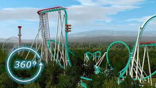 360 VIDEO  VR  High Dive Coaster POV  4K  60fps  3D [upl. by Aynodal530]