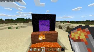 Minecraft How to Start a Nether Portal with Lava [upl. by Emmett556]