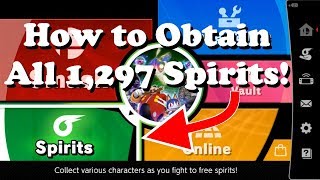 Guide How to Obtain All 1297 Spirits Super Smash Bros Ultimate [upl. by Kiryt16]