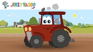 The Red Tractor I Am A TracTracTractor  Tractor Song  Jolly Kazoo [upl. by Fridlund]