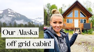 Were Moving to Alaska🌲 Complete Off Grid Cabin  Touring Our Forever Homestead with You [upl. by Niccolo]