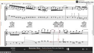 GUTHRIE GOVAN guitar LESSON TABS Remember When [upl. by Doralynne238]