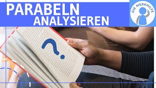 Parabeln Kurzprosa  EpikAnalyse  Definition Deutung Bildebene Sachebene amp Beispiel  Deutsch [upl. by Griseldis]