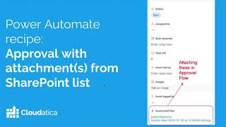 Creating Approvals with attachments from SharePoint List  Power Automate Recipe [upl. by Brower942]