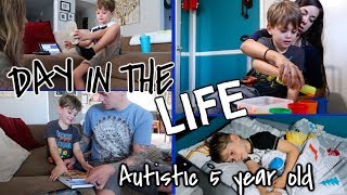 DAY IN THE LIFE OF MY AUTISTIC 5 YEAR OLD  NONVERBAL AUTISM [upl. by Atsylak909]