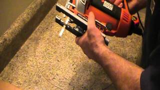 How to cut out a countertop for a basin ot sink Plumbing Tips [upl. by Montanez]