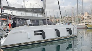 This brand new Nautitech 40 catamaran is sailing across the Atlantic we meet her owner [upl. by Rebecka66]