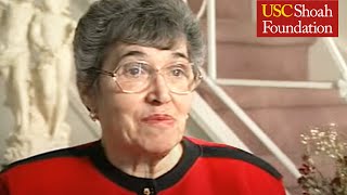 Holocaust Survivor Itka Zygmuntowicz Testimony Part 1  USC Shoah Foundation [upl. by Orferd]