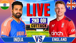 India vs England 2nd ODI Match  Live Cricket Match Today  IND vs ENG Live Match  IND vs ENG [upl. by Elleryt124]