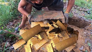 ONE box of Gold BarsYAMASHITA TREASURE FOUND [upl. by Shantee]