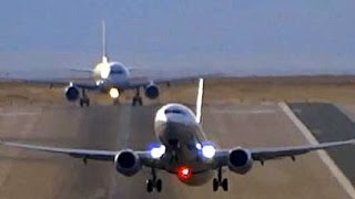 Plane Spotting  Denver International KDEN  Crosswind Takeoffs Feb 2017 [upl. by Nileak]