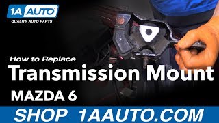 How to Replace a Transmission Mount on a 200308 Mazda 6 [upl. by Amahcen]