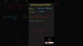 IUPAC NOMENCLATURE OF ESTERSNEETJEEORGANIC CHEMISTRY [upl. by Jamieson]