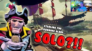 Stealing the BURNING BLADE as a SOLO  Sea of Thieves MOVIE [upl. by Holtz]