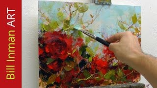 How to Paint Roses  Oil Painting Demo Fast Motion [upl. by Harmon288]