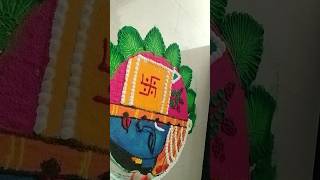 Reverse Rangoli 😍❤️ youtubeshorts indianart shortsvideo reversevideo rangolidesigns rangoli [upl. by Tarra]