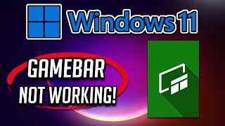 Fix Xbox Game Bar Not Working in Windows 11 [upl. by Aryn]