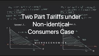 Two Part Tariffs under Nonidentical Consumers Case [upl. by Saixela]